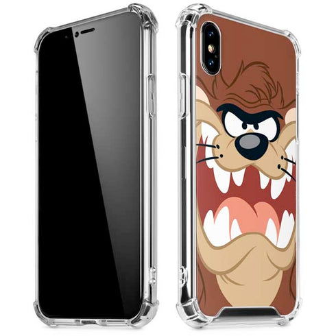 Looney Tunes Tasmanian Devil Up Close iPhone XS Max Clear Case